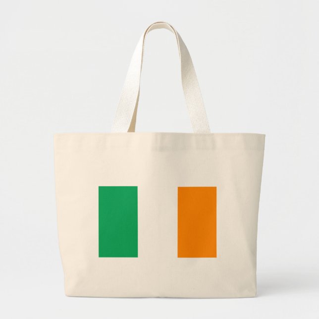 irish flag large tote bag (Front)