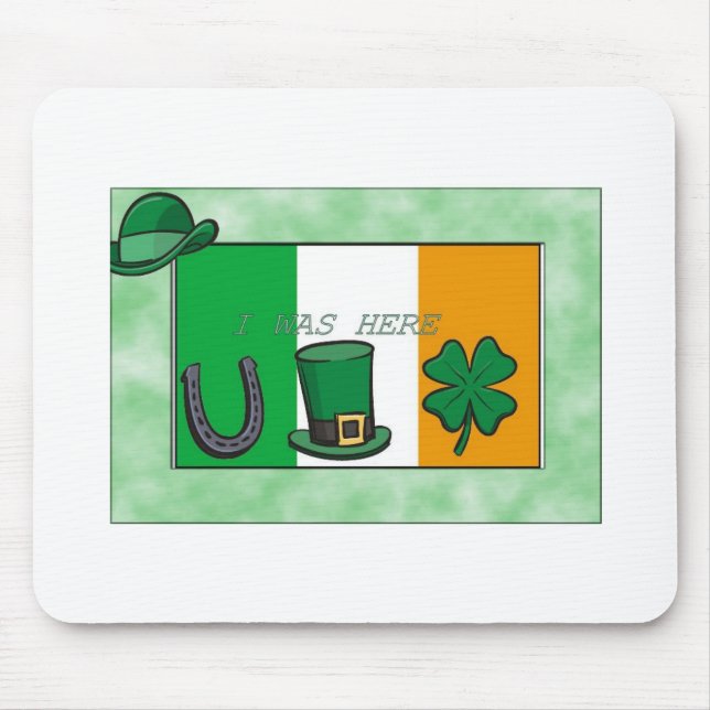 Irish Flag Mouse Mat (Front)