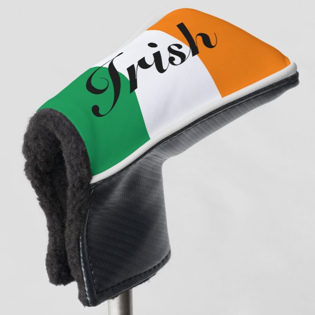 Irish flag of Ireland custom golf head socks Cover (3/4 Front)