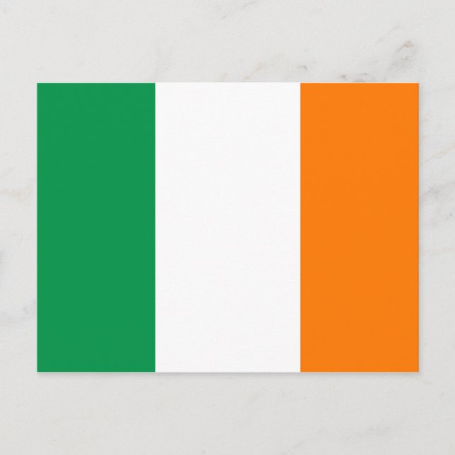 Irish flag of Ireland St Patricks Day postcards (Front)