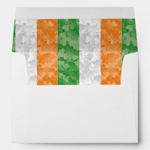 Irish Flag of Shamrocks Envelope