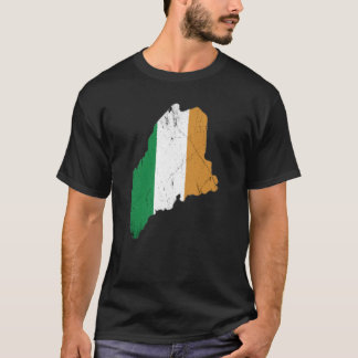 Irish Flag over Maine T-Shirt