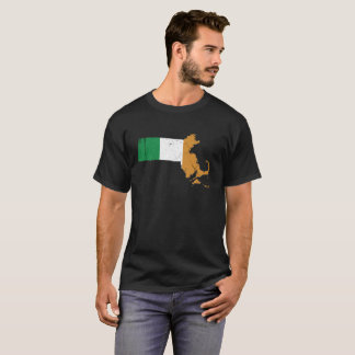 Irish Flag over Massachusetts T-Shirt