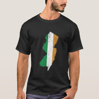 Irish Flag over New Jersey T-Shirt