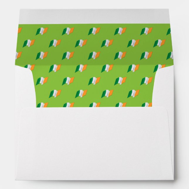 Irish Flag Pattern Envelope (Back (Bottom))