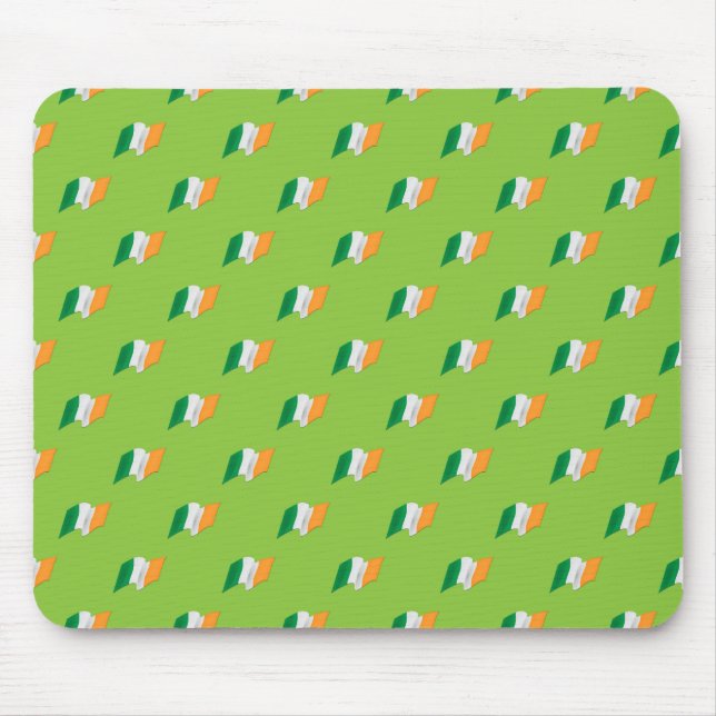 Irish Flag Pattern Mouse Mat (Front)