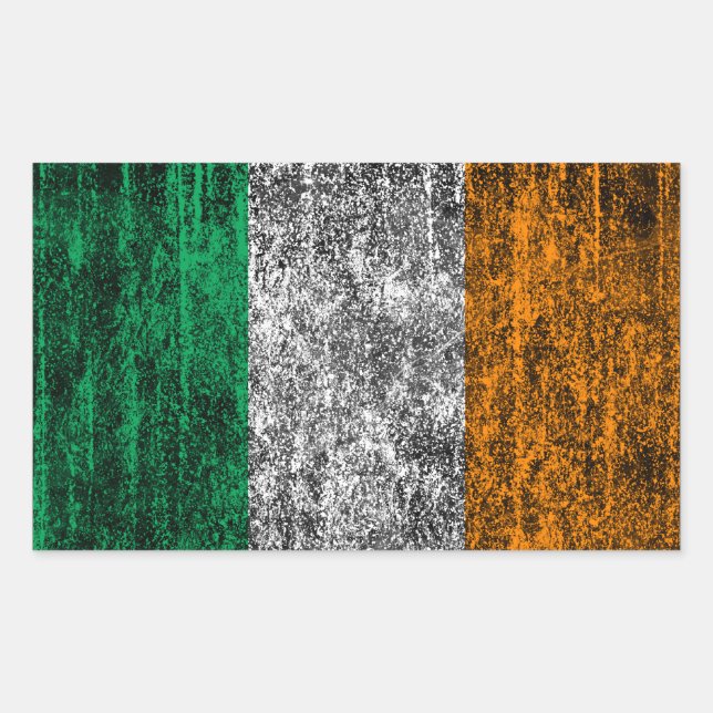 irish flag rectangular sticker (Front)