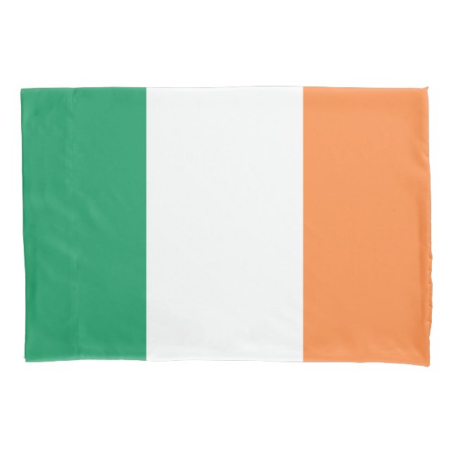 Irish Flag (Republic of Ireland) (ROI) (Eire) Pillowcase (Front-Left)