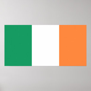 Irish Flag (Republic of Ireland) (ROI) (Eire) Poster