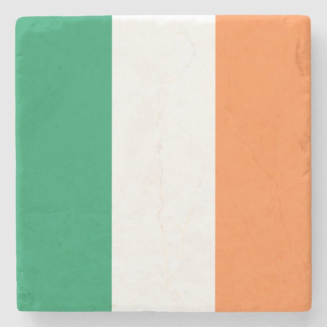 Irish Flag (Republic of Ireland) (ROI) (Eire) Stone Coaster (Front)
