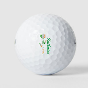 Irish Flag Rose Personalised Golf Balls
