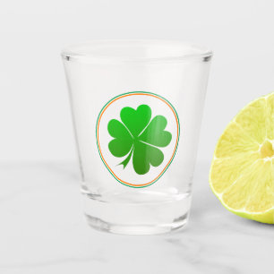 Irish Flag, Shamrock, Ireland party, St Patrick Shot Glass