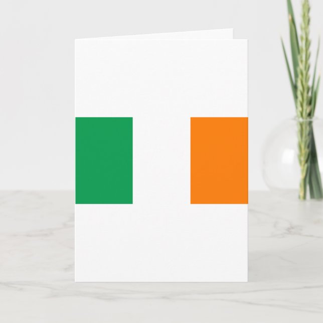 Irish Flag/St Patrick's Day Card (Front)