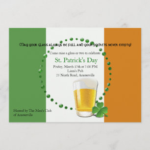 Irish Flag St. Patrick's Day Invitation