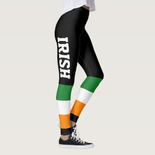 Irish Flag St Patricks Day ROI Tricolor Leggings