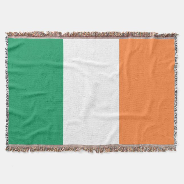 Irish Flag tbcnt Throw Blanket (Front)