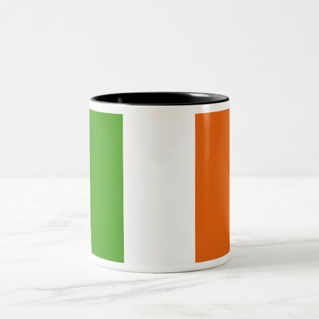 Irish Flag Two-Tone Coffee Mug (Center)