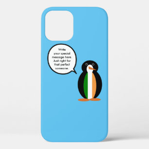 Irish  Flag Wildlife Penguin Personalised Gift iPhone 12 Pro Case