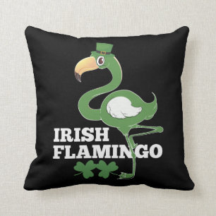 Irish Flamingo Ireland Party st patricks day Cushion