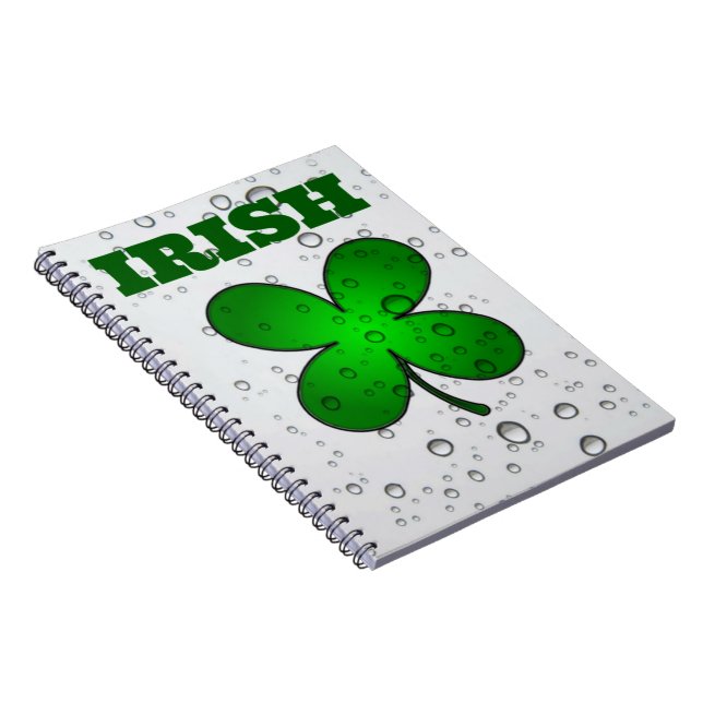 Irish Floating Clover Notebook (Right Side)