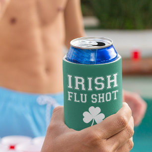 Irish Flu Shot St. Patrick's Day Can Cooler