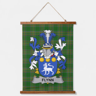 Irish Flynn or O_Flynn Coat of Arms Family CrestIr Hanging Tapestry