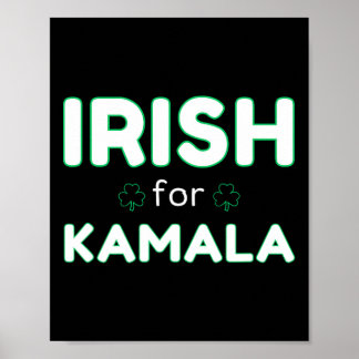 Irish For Kamala Harris 2024 Election  Poster