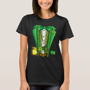 Irish Formal Leprechaun Costume Suit Tuxedo St Pat T-Shirt