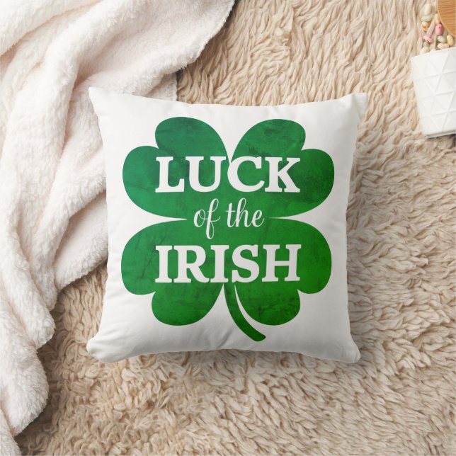 Irish Four Leaf Clover Cushion (Blanket)