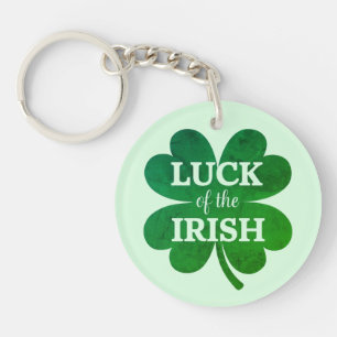 Irish Four Leaf Clover Key Ring