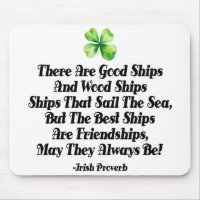 Irish Friendship Proverb Celtic Shamrock Clover