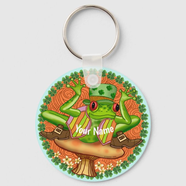 Irish Frog  Key Ring (Front)