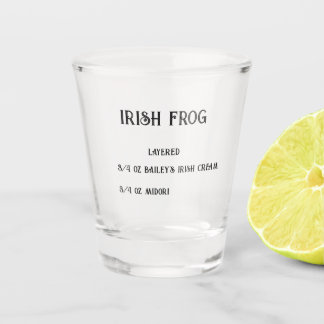 Irish Frog Novelty Petal Press Co Shot Glass