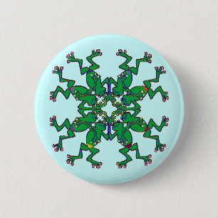 Irish frogs sychronised swim team 6 cm round badge