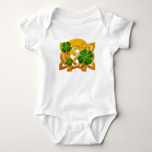 Irish Fun 3D Whimsey  Baby Bodysuit (Front)