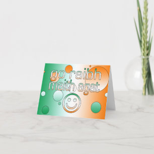 Irish Gaelic Gifts Thank You / Go Raibh Maith Agat Card