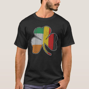 Irish German Flag Shamrock St Patricks Day T-Shirt