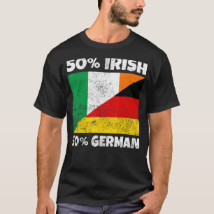 Irish German Flag Shamrock St Patricks Day T-Shirt