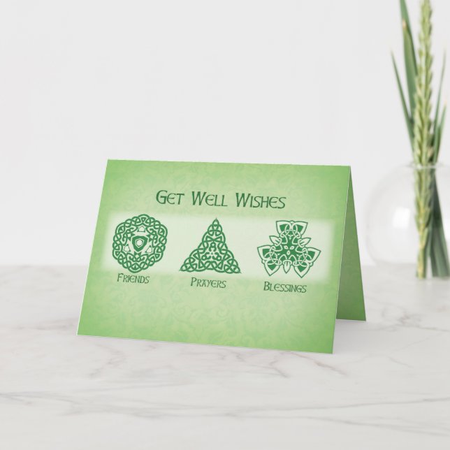 Irish Get Well Wishes, Religious Card (Front)