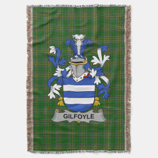 Irish Gilfoyle or McGilfoyle Coat of Arms Family Throw Blanket