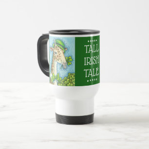 IRISH GIRAFFE ST PATRICK'S DAY TRAVEL COMMUTER MUG