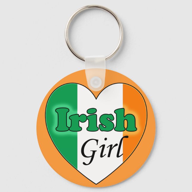 Irish Girl Key Ring (Front)