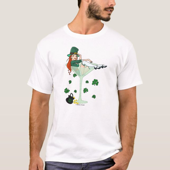 Irish Girl Martini T-Shirt (Front)
