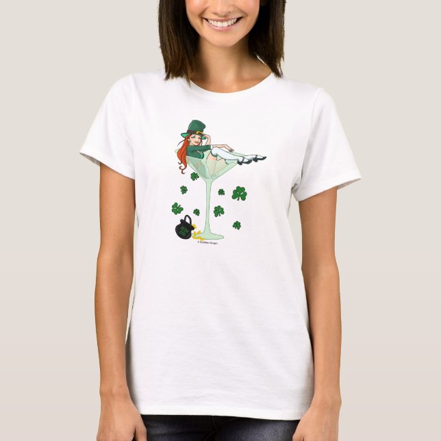 Irish Girl Martini T-Shirt (Front)
