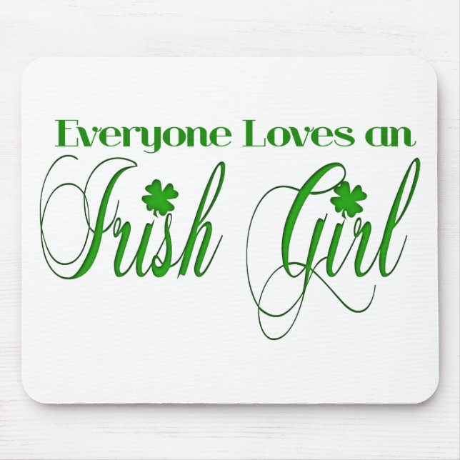 Irish Girl Mouse Mat (Front)