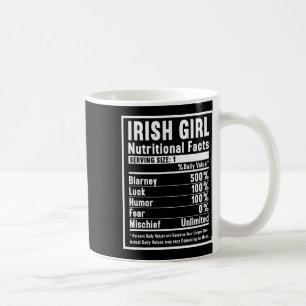 Irish Girl Nutrition Facts  Coffee Mug