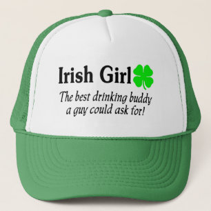 Irish Girl The Best Drinking Buddy A Guy Could Trucker Hat