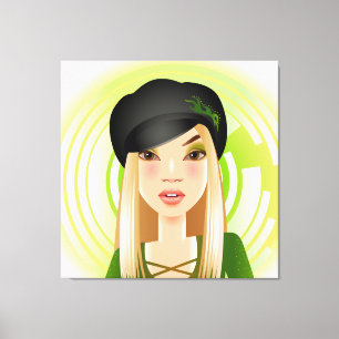 Irish Girl  Wrapped Canvas