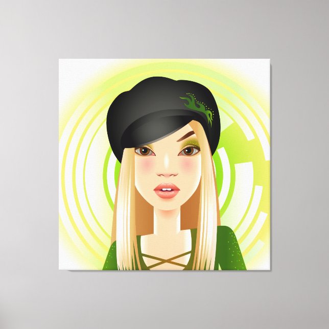 Irish Girl  Wrapped Canvas (Front)