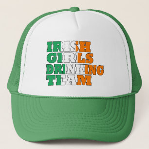 Irish girls drinking team trucker hat